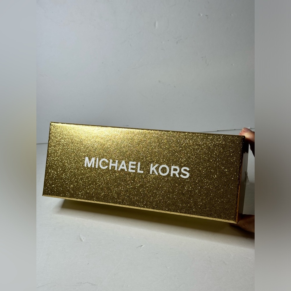 Michael Kors MK Belt Women's Brown With Rhinestones and Logo 28 MM size S/M - Picture 7 of 8